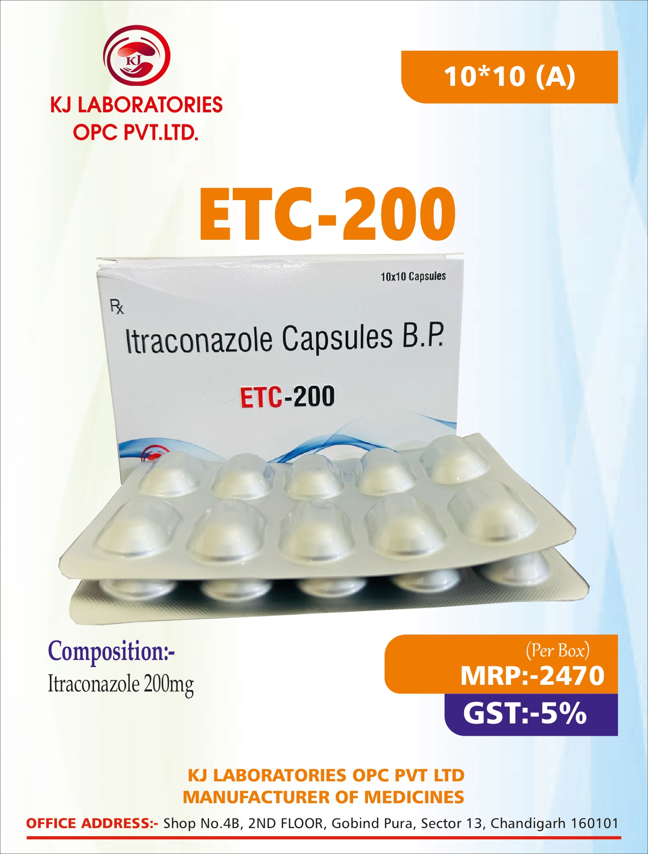 Itraconazole Capsules B.P. ETC-200