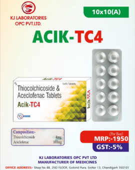 Thiocolchicoside & Aceclofenac Tablets