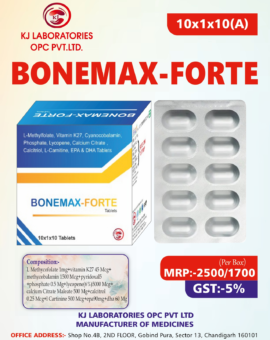 L-Methylfolate, Vitamin K27, Cyanocobalamin, Phosphate, Lycopene, Calcium Citrate Calcitriol, L-Carnitine, EPA & DHA Tablets
