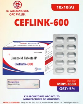 Linezolid Tablets IP Ceflink-600