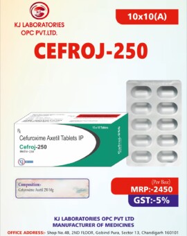 Cefuroxime Axetil Tablets IP Cefroj-250