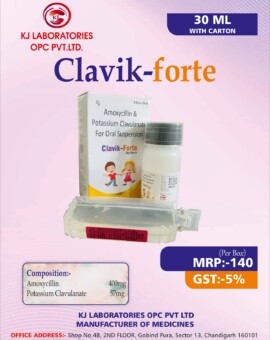 Amoxycillin & Potassium Clavulanate For Oral Suspension