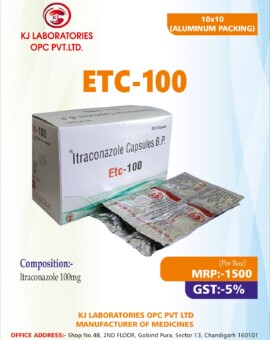 Itraconazole Capsules B.P. Etc-100
