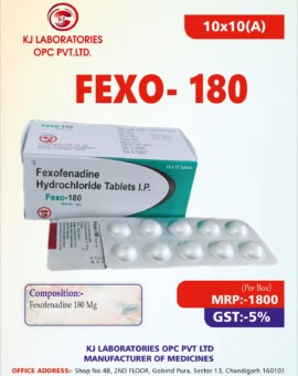 Fexofenadine Hydrochloride Tablets I.P. Fexo-180