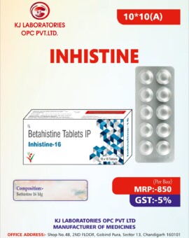 Betahistine Tablets IP Inhistine-16