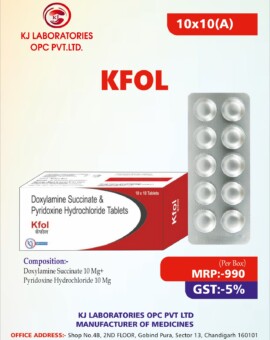 Doxylamine Succinate & Pyridoxine Hydrochloride Tablets