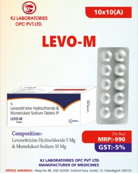 Levocetirizine Hydrochloride & Montelukast Sodium Tablets IP