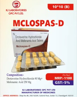 Drotaverine Hydrochloride And Mefenamic Acid Tablets