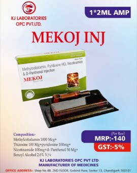 Methylcobalamin, Pyridoxine HCI, Nicotinamide & D-Panthenol Injection