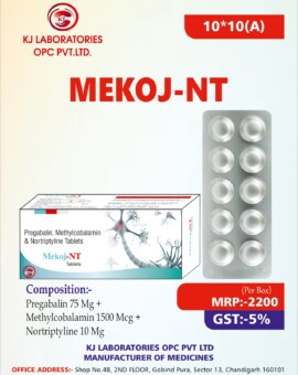 Pregabalin, Methylcobalamin & Nortriptyline Tablets