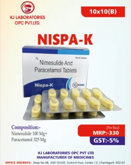 Nimesulide And Paracetamol Tablets