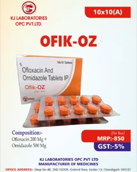 Ofloxacin And Ornidazole Tablets IP