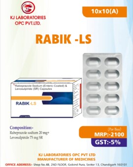 Rabeprazole Sodium (Enteric Coated) & Levosulpiride (SR) Capsules